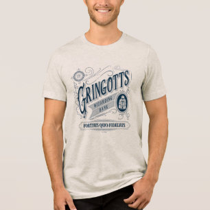 GRINGOTTS Trollkarlsbank Vintage Grafik T Shirt