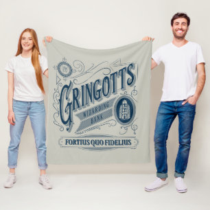 GRINGOTTS Wizarding Bank Vintage Graphic Fleecefilt
