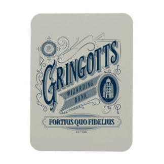 GRINGOTTS Wizarding Bank Vintage Graphic Magnet