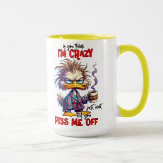 Grinig anka Sarktastisk kaffecitat Mugg