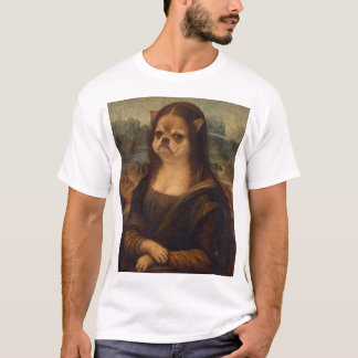 Grinig Chihuahua Mona Lisa Renässansporträtt T Shirt