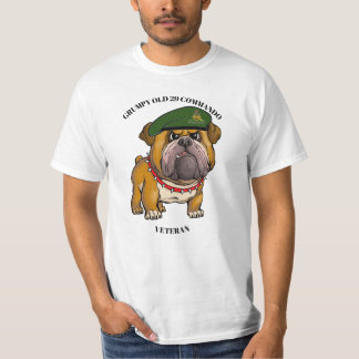 Grinig gammal 29 Commando Royal Artillery-veteran T Shirt