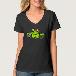 Grinig groda konstig tecknad varelse t shirt
