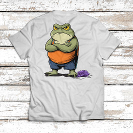 Grinig groda rolig tecknad groda t shirt