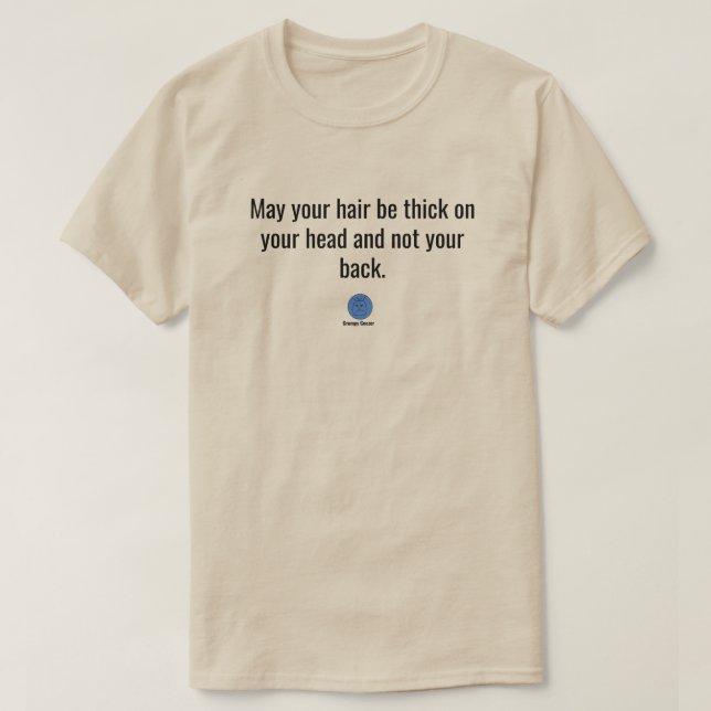 Grinig gubbe rygghår  t shirt (Design framsida)