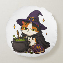 Grinig Halloweenhäxa Katt
