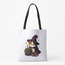 Grinig Halloweenhäxa Katt