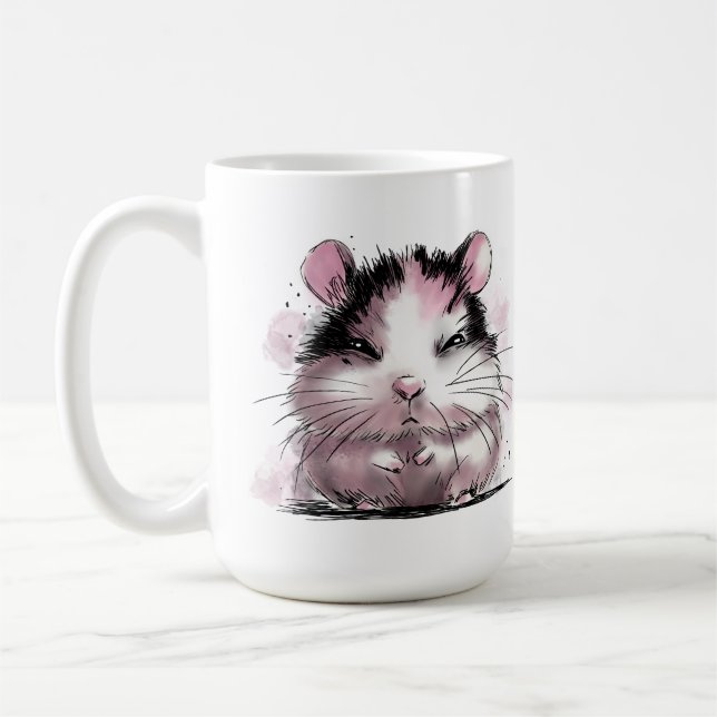 Grinig hamster kaffemugg (Vänster)