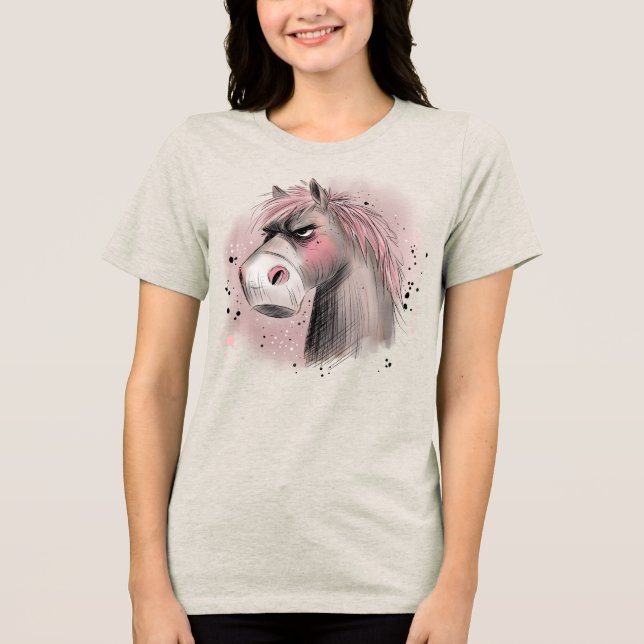 Grinig häst t shirt (Framsida)