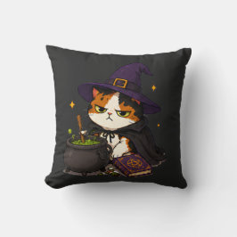 Grinig häxkatthalloween  kudde