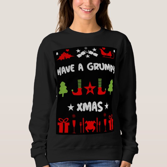 Grinig jul t shirt (Framsida)