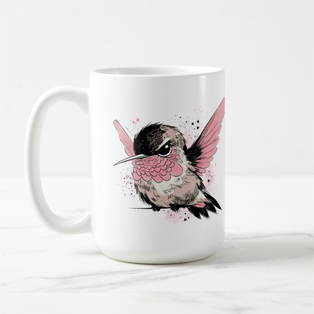 Grinig kolibri kaffemugg (Vänster)