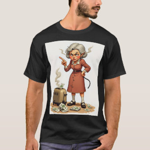 Grinig mamma frustration hushållssysslor trasig to t shirt