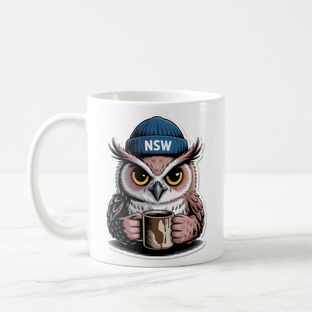 Grinig Nattuggla Kaffemugg (Vänster)