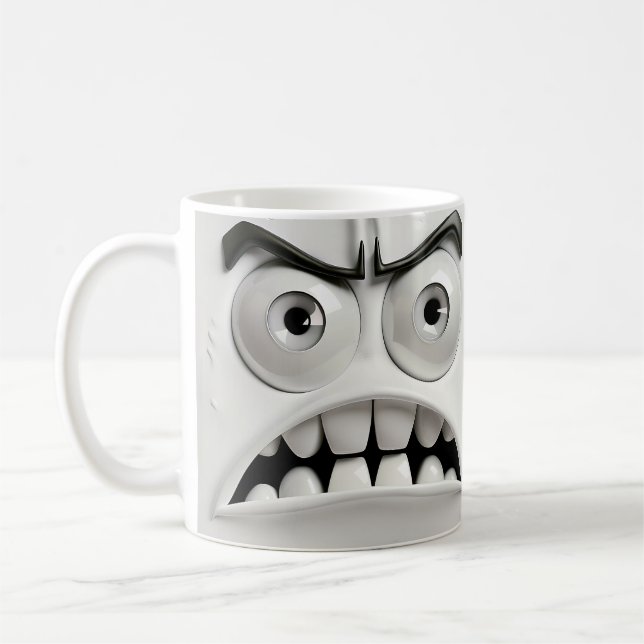 Grinig Sarksastisk 3D Mugg Omslag (Vänster)