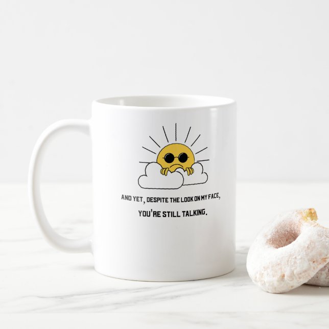 Grinig sol kaffemugg (Med munk)