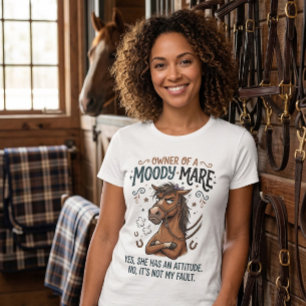 Grinig Sto Häst Attityd lantliv humor T Shirt
