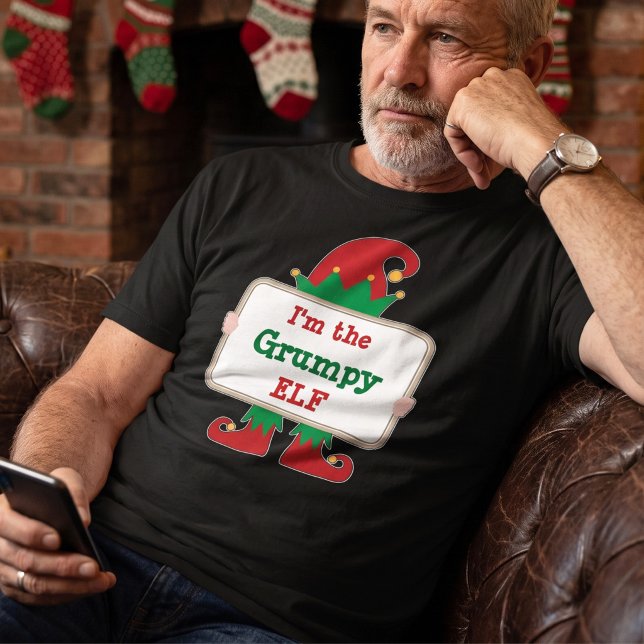 Grinig Tomte | Personlig jul Tomte T-Shirt (Skapare uppladdad)