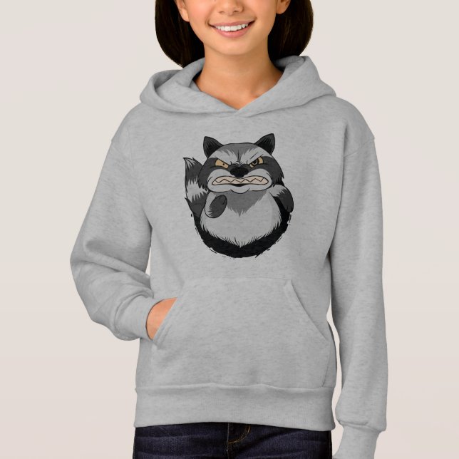 Grinig tvättbjörn t shirt (Framsida)