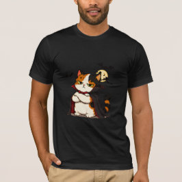 Grinig vampyrkatt Halloween T Shirt