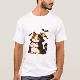 Grinig vampyrkatt Halloween T Shirt