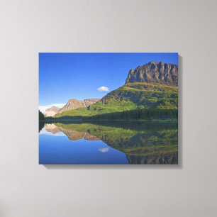 Grinnel Point och Allen Mountain speglas i Canvastryck