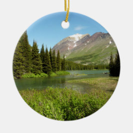 Grinnell Creek i Glacier National Park Julgransprydnad Keramik