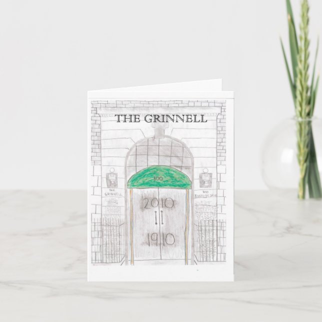 GRINNELL-hundraårsjubileumnotecards Kort (Framsida)