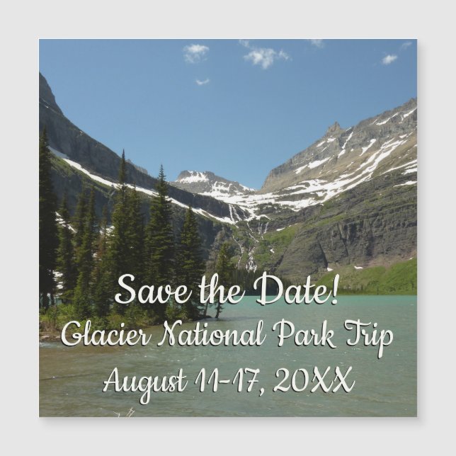 Grinnell Lake vid Glacier National Park (Framsida)