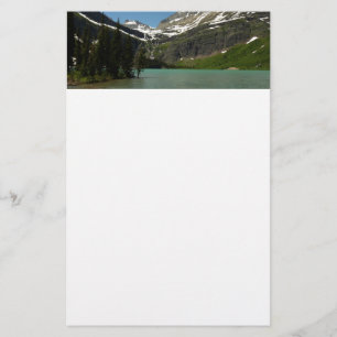 Grinnell Lake vid Glacier National Park Brevpapper
