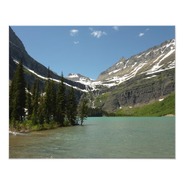 Grinnell Lake vid Glacier National Park Fototryck (Framsidan)