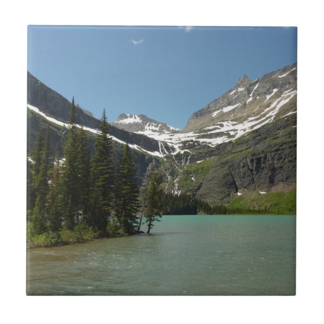 Grinnell Lake vid Glacier National Park Kakelplatta (Framsidan)