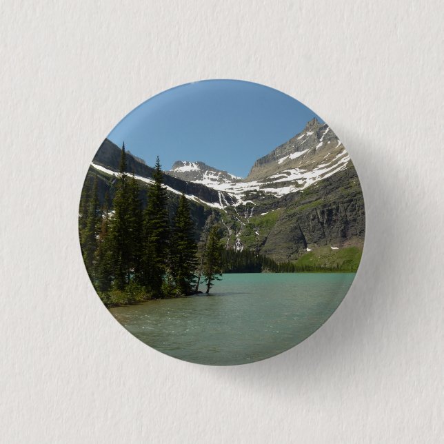 Grinnell Lake vid Glacier National Park Knapp (Framsida)