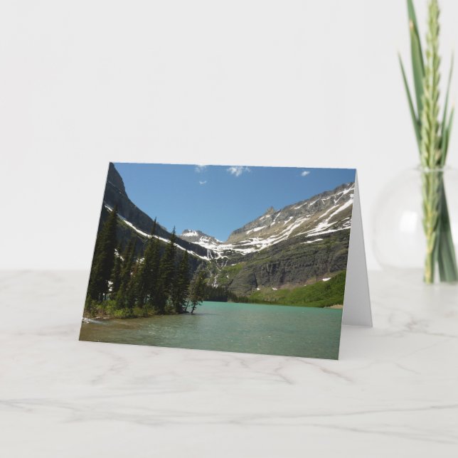 Grinnell Lake vid Glacier National Park Kort (Framsida)