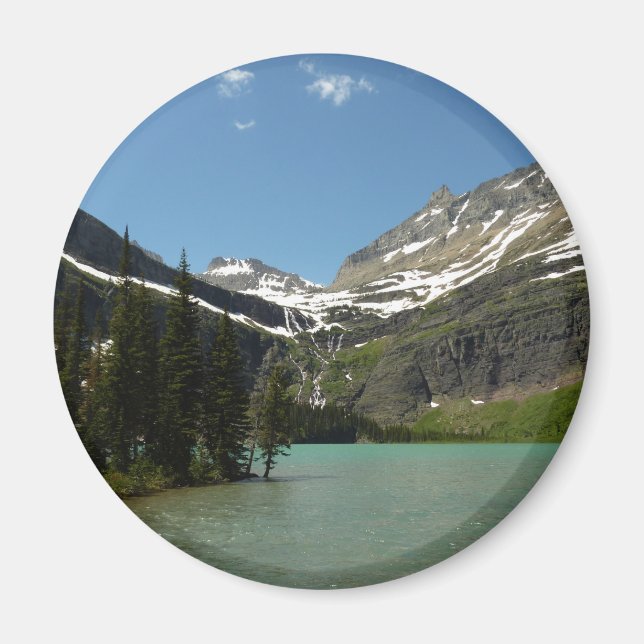 Grinnell Lake vid Glacier National Park Magnet (Framsidan)