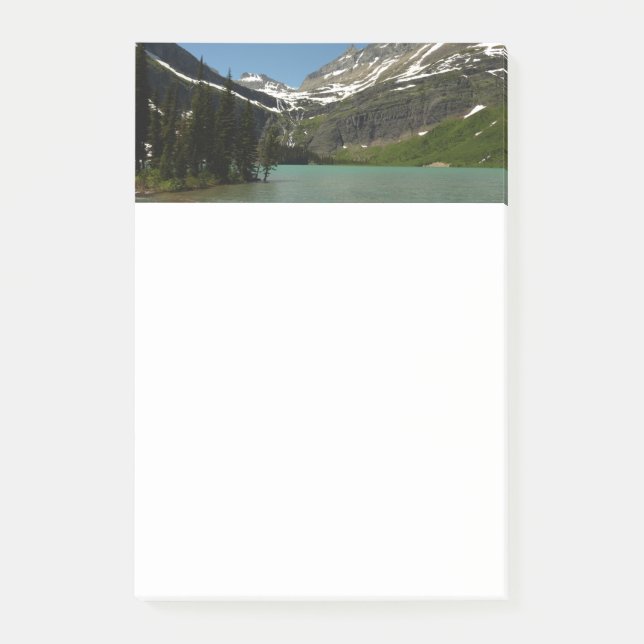 Grinnell Lake vid Glacier National Park Post-it Block (Framsida)