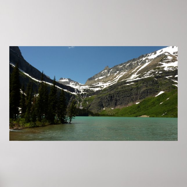 Grinnell Lake vid Glacier National Park Poster (Framsidan)