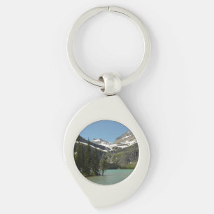Grinnell Lake vid Glacier National Park Swirl Silverfärgad Nyckelring