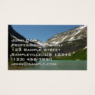 Grinnell Lake vid Glacier National Park Visitkort