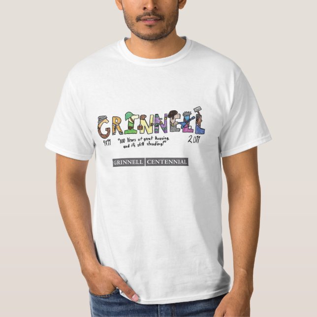 Grinnell på 100, #2 t shirt (Framsida)