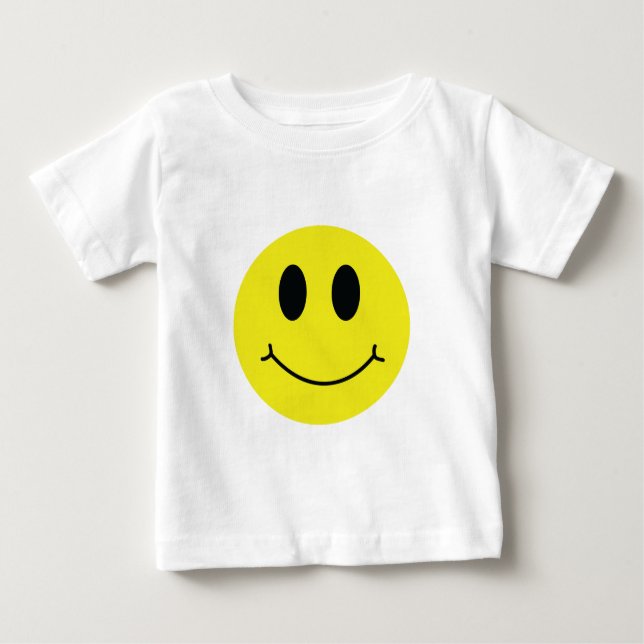Grinning Ansikte Classic T Shirt (Framsida)