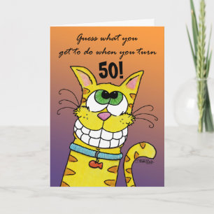 Grinning Cat Kort