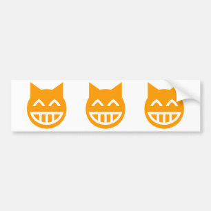 Grinning Emoji Cat Bildekal