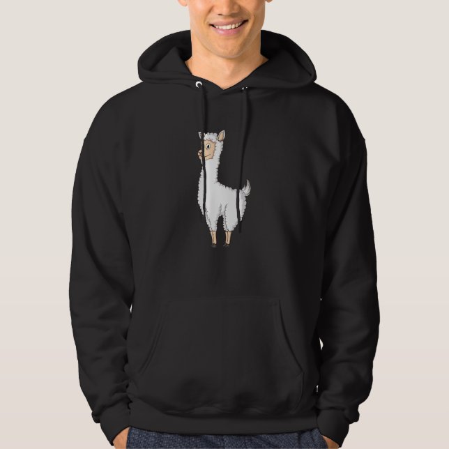 Grinning Llama Hoodie (Framsida)