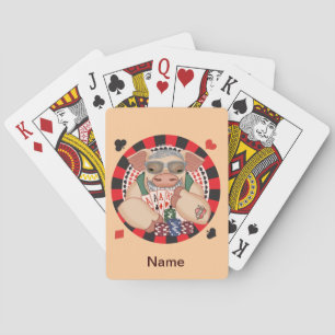 Grinning poker gris casinokort