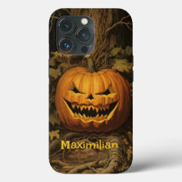 Grinning Pumpkin Halloween ditt eget namn