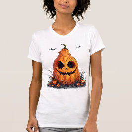 Grinning Pumpkin med ett gomusiskt uttryck T Shirt