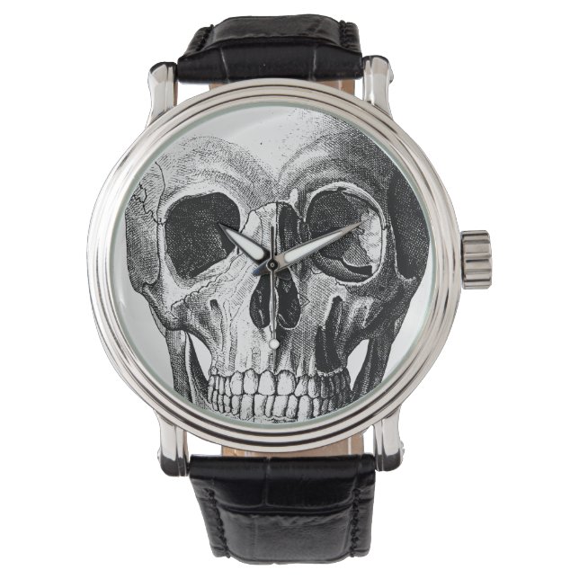 Grinning Skull-bevakning Armbandsur (Framsida)