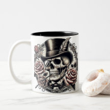 Grinning Skull i Top hat