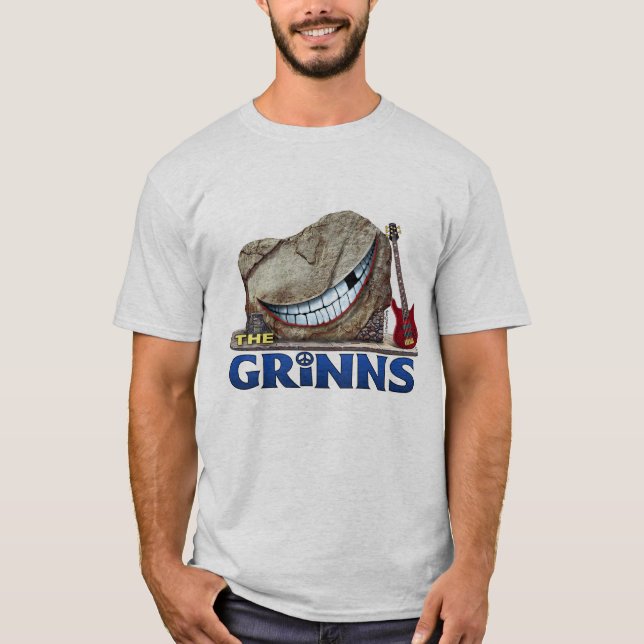 GRINNS-manar turnerar T (grått) T Shirt (Framsida)